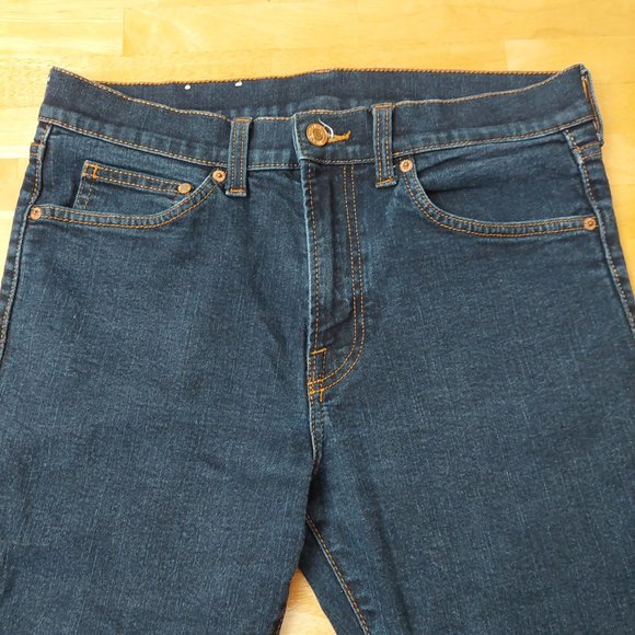 H&M Men's Jeans Dark Wash size 32W/30L 5 Pocket, Zip fly button closure - Picture 1 of 9